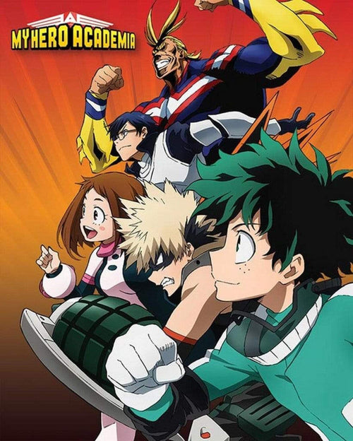 Pyramid My Hero Academia Heroes to Action Poster 40x50cm | Yourdecoration.com