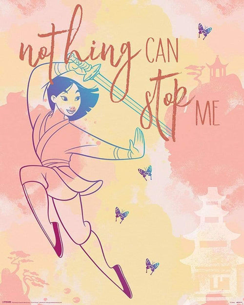 Pyramid Mulan Nothing Can Stop Me Poster 40x50cm | Yourdecoration.com