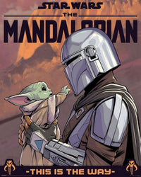 Pyramid Star Wars The Mandalorian Hello Little One Poster 40X50cm | Yourdecoration.com