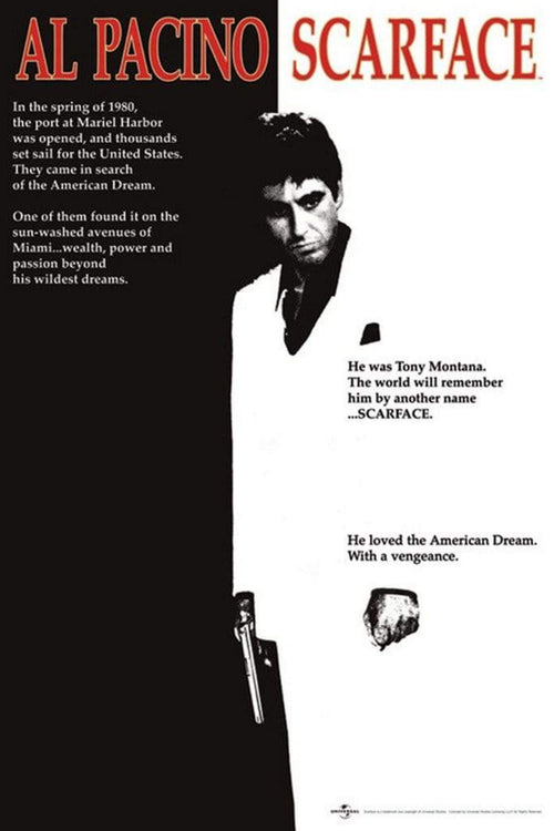 Pyramid Scarface One Sheet Poster 61x91,5cm | Yourdecoration.com