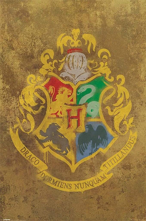 Pyramid Harry Potter Hogwarts Crest Poster 61x91,5cm | Yourdecoration.com