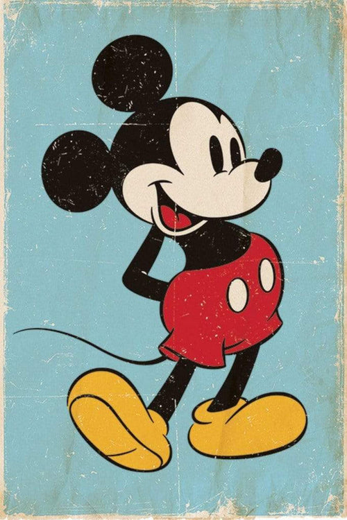 Pyramid Mickey Mouse Retro Poster 61x91,5cm | Yourdecoration.com