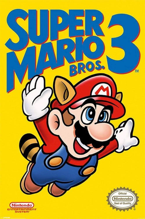 Pyramid Super Mario Bros 3 NES Cover Poster 61x91,5cm | Yourdecoration.com