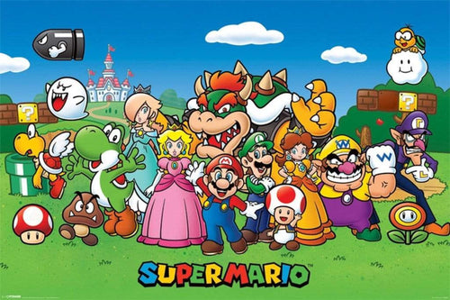 Pyramid Super Mario Characters Poster 91,5x61cm | Yourdecoration.com