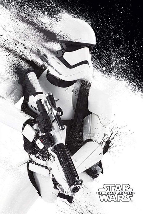 Pyramid Star Wars Episode VII Stormtrooper Paint Poster 61x91,5cm | Yourdecoration.com