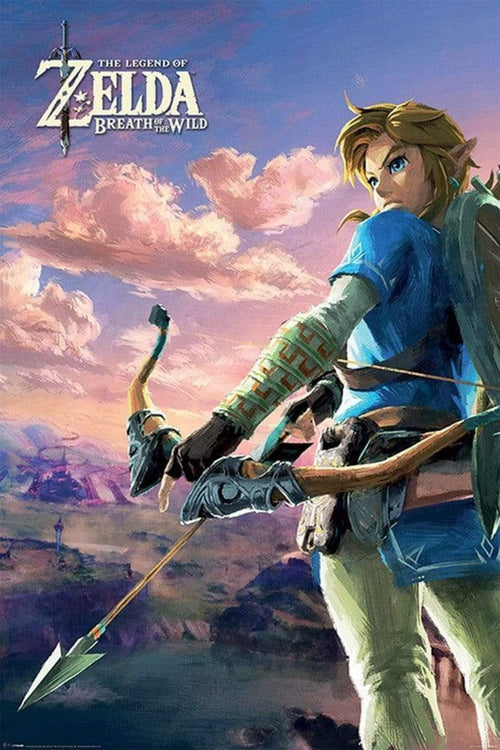 Pyramid The Legend of Zelda Breath of the Wild Hyrule Scene Landscape Poster 61x91,5cm | Yourdecoration.com