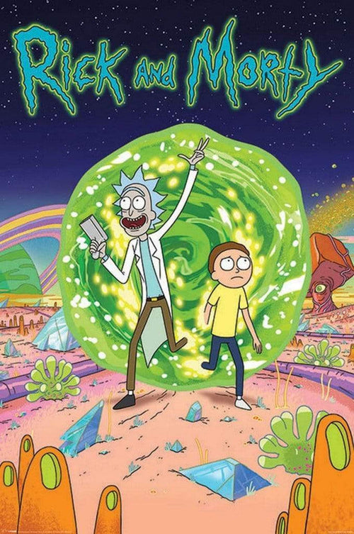 Pyramid Rick and Morty Portal Poster 61x91,5cm | Yourdecoration.com