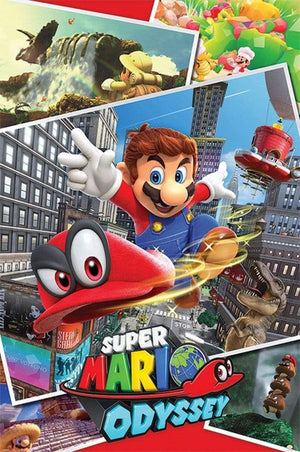 Pyramid Super Mario Odyssey Collage Poster 61x91,5cm | Yourdecoration.com