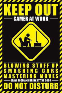Pyramid Gamer At Work Do Not Disturb Poster 61x91,5cm | Yourdecoration.com