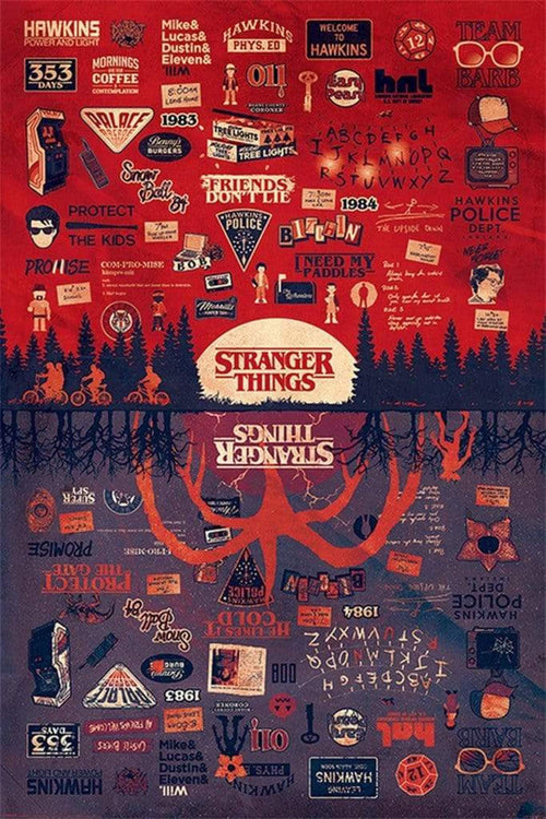 Pyramid Stranger Things The Upside Down Poster 61x91,5cm | Yourdecoration.com