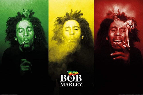Pyramid Bob Marley Tricolour Smoke Poster 91,5x61cm | Yourdecoration.com