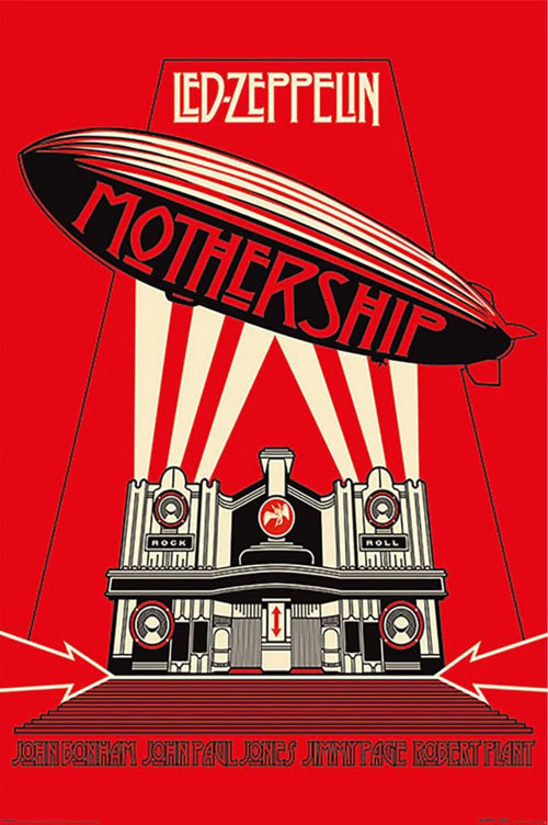 pyramid pp34445 led zeppelin mothership red poster 61x91 5cm | Yourdecoration.com