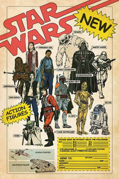 Pyramid Star Wars Action Figures Poster 61x91,5cm | Yourdecoration.com