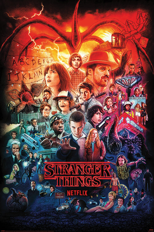 Pyramid Pp34720 Stranger Things Seasons Montage Poster 61x91,5cm | Yourdecoration.com