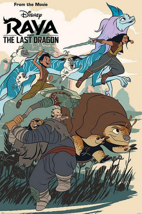 Pyramid Raya and the Last Dragon Jumping Into Action Poster 61x91,5cm | Yourdecoration.com