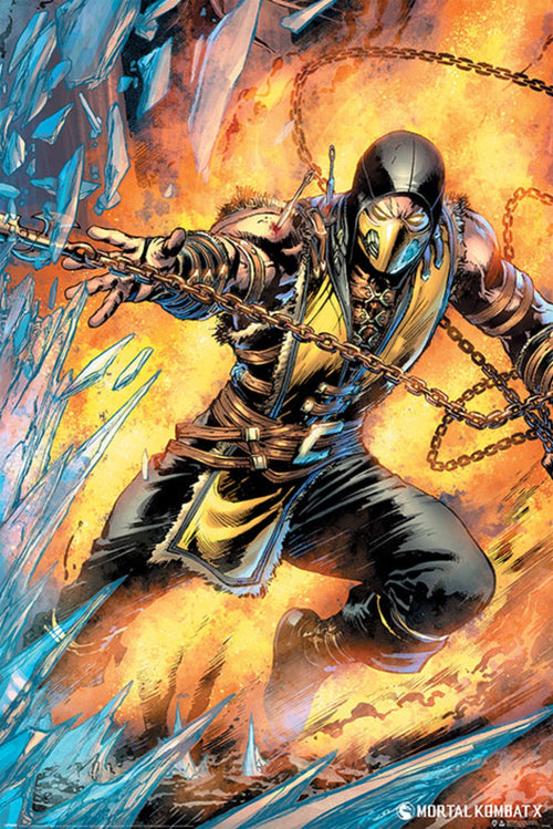 Pyramid Mortal Kombat Scorpion Poster 61x91,5cm | Yourdecoration.com