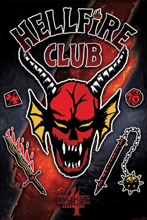 pyramid pp35197 stranger things 4 hellfire club emblem rift poster 61x91-5cm | Yourdecoration.com