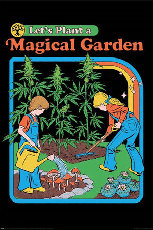 pyramid pp35199 steven rhodes lets plant a magical garden poster 61x91-5cm | Yourdecoration.com