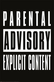 pyramid pp35241 parental advisory explicit content poster 61x91,5cm | Yourdecoration.com