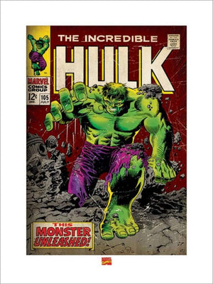Pyramid Incredible Hulk Monster Unleashed Art Print 60x80cm | Yourdecoration.com