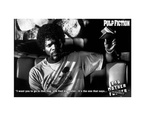 Pyramid Pulp Fiction Bad Mother F ker Art Print 60x80cm | Yourdecoration.com