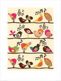 Pyramid Valentina Ramos Singing Birds Art Print 60x80cm | Yourdecoration.com