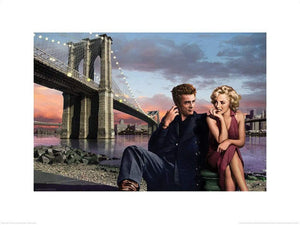 Pyramid Brooklyn Nights Chris Consani Art Print 60x80cm | Yourdecoration.com