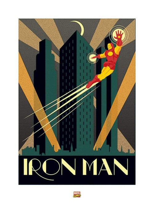 Pyramid Marvel Deco Iron Man Art Print 60x80cm | Yourdecoration.com