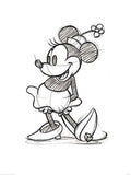 Pyramid Minnie Mouse Sketched Single Art Print 60x80cm | Yourdecoration.com