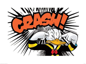 Pyramid Donald Duck Crash Art Print 60x80cm | Yourdecoration.com