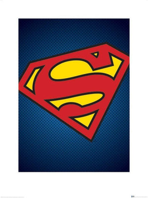 Pyramid DC Comics Superman Symbol Art Print 60x80cm | Yourdecoration.com