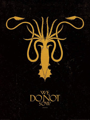 Pyramid Game of Thrones Greyjoy Art Print 60x80cm | Yourdecoration.com