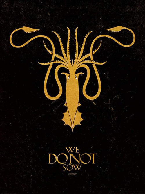Pyramid Game of Thrones Greyjoy Art Print 60x80cm | Yourdecoration.com