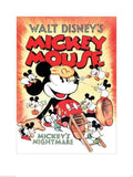 Pyramid Mickey Mouse Mickeys Nightmare Art Print 60x80cm | Yourdecoration.com