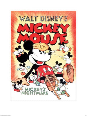 Pyramid Mickey Mouse Mickeys Nightmare Art Print 60x80cm | Yourdecoration.com