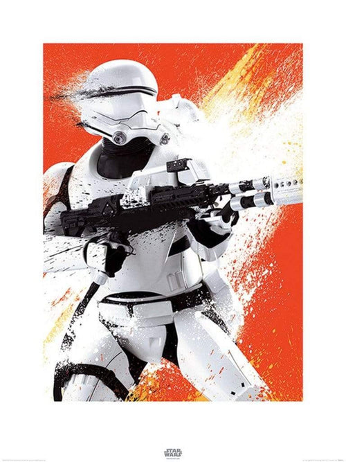 Pyramid Star Wars Episode VII Flametrooper Paint Art Print 60x80cm | Yourdecoration.com