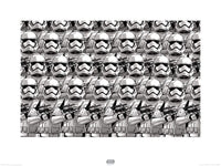 Pyramid Star Wars Episode VII Stormtrooper Pencil Art Art Print 60x80cm | Yourdecoration.com