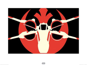 Pyramid Star Wars Episode VII xWing Pop Art Art Print 60x80cm | Yourdecoration.com