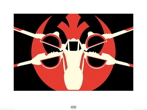 Pyramid Star Wars Episode VII xWing Pop Art Art Print 60x80cm | Yourdecoration.com