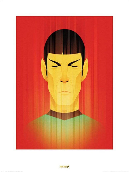Pyramid Star Trek Beaming Spock 50th Anniversary Art Print 60x80cm | Yourdecoration.com