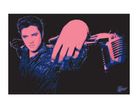 Pyramid Elvis Presley Microphone Art Print 40x50cm | Yourdecoration.com