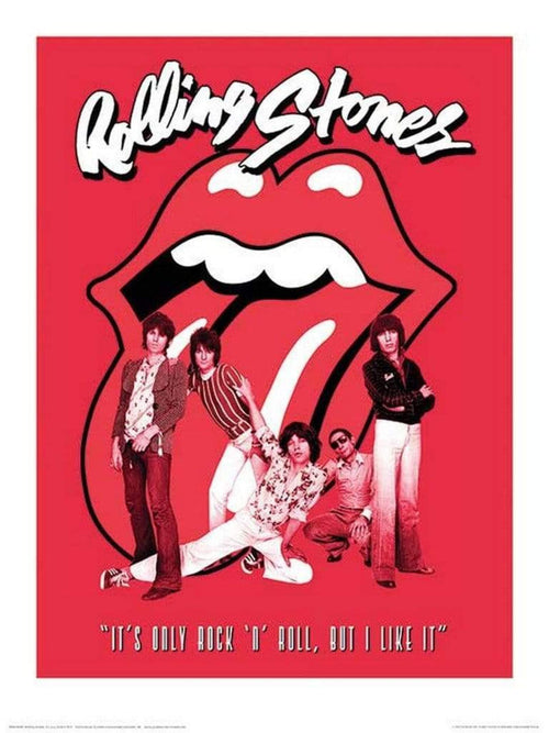 Pyramid The Rolling Stones Its Only Rock n Roll Art Print 30x40cm | Yourdecoration.com