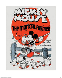 Pyramid Mickey Mouse The Musical Farmer Art Print 40x50cm | Yourdecoration.com