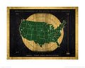 Pyramid Fantastic Beasts Hex indicator map Art Print 40x50cm | Yourdecoration.com