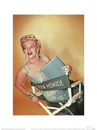 Pyramid Marilyn Monroe Gold Art Print 30x40cm | Yourdecoration.com