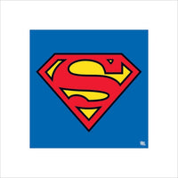 Pyramid Superman Classic Logo Art Print 40x40cm | Yourdecoration.com