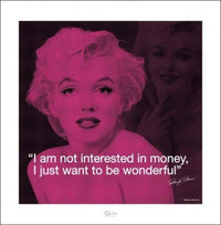 Pyramid Marilyn Monroe iQuote Art Print 40x40cm | Yourdecoration.com