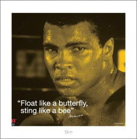 Pyramid Muhammad Ali iQuote Sting Like a Bee Art Print 40x40cm | Yourdecoration.com