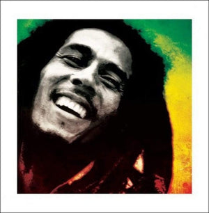 Pyramid Bob Marley Paint Art Print 40x40cm | Yourdecoration.com