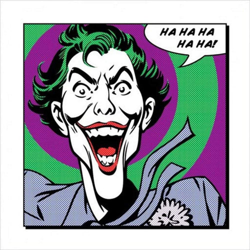 Pyramid Joker Ha Ha Ha Ha Ha Art Print 40x40cm | Yourdecoration.com